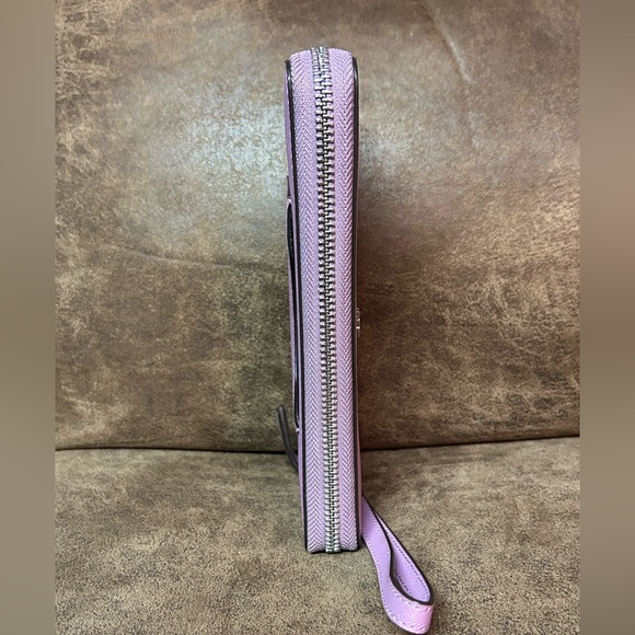 Tory Burch Purple Continental Saffiano Leather Wallet/Wristlet - Picture 7 of 14